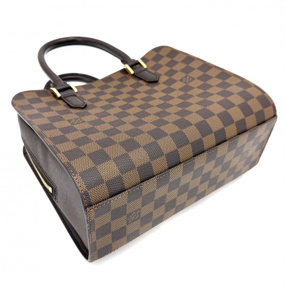 Louis Vuitton Handbag Triana Damier Canvas Brown Gold — view 3