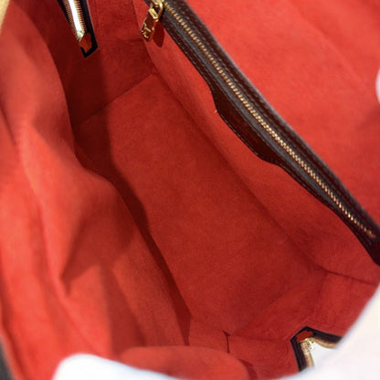 Louis Vuitton Handbag Triana Damier Canvas Brown Gold — view 4