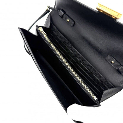 Hermes Shoulder Bag Constance Wallet Veau Epsom Black Gold — view 4