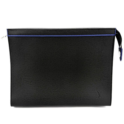 Louis Vuitton Clutch Taiga Pochette Voyage MM Second Black Silver