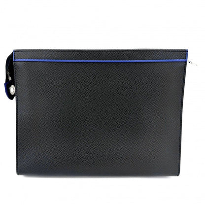 Louis Vuitton Clutch Taiga Pochette Voyage MM Second Black Silver — view 2