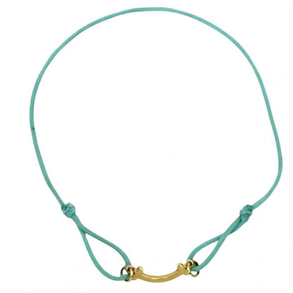 Tiffany & Co Bracelet T Smile 18k YG 20 Gold Blue
