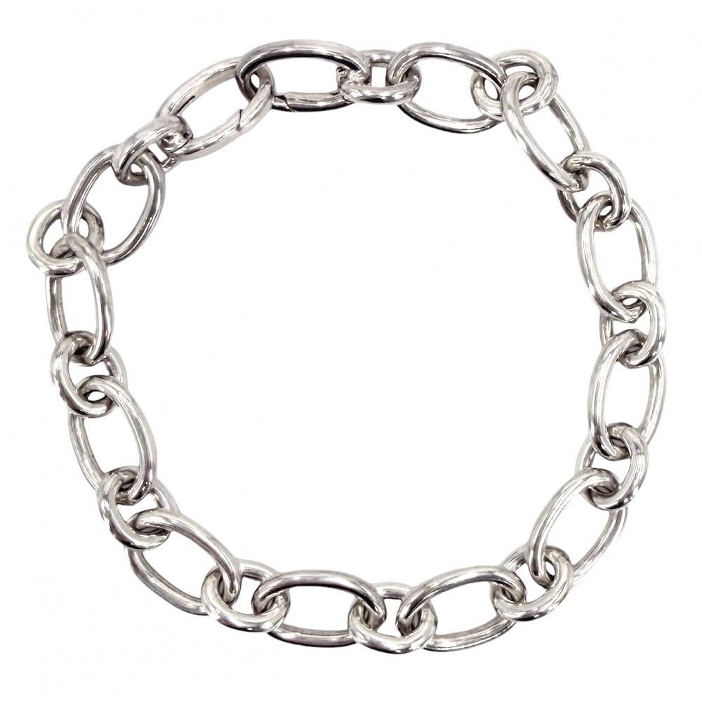 Tiffany & Co Bracelet Round Chain Link 925 Sterling Silver