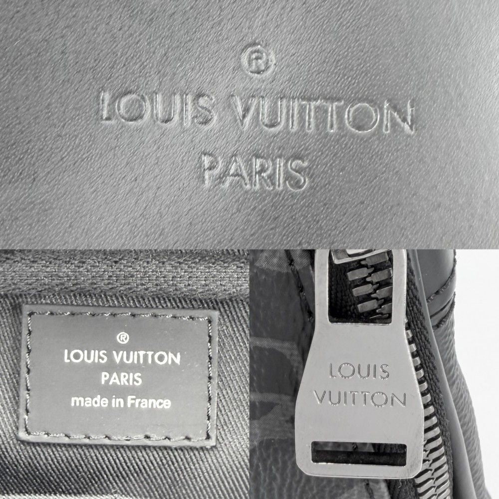 Louis Vuitton Belt Bag Monogram Eclipse Waist Pouch Black Silver — view 5