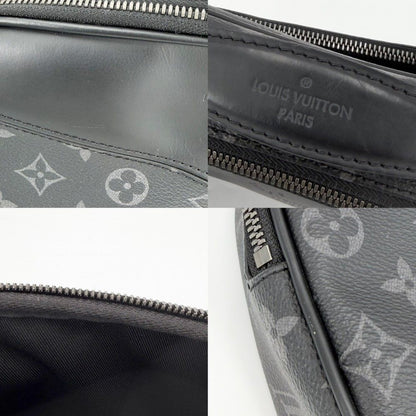 Louis Vuitton Belt Bag Monogram Eclipse Waist Pouch Black Silver — view 6
