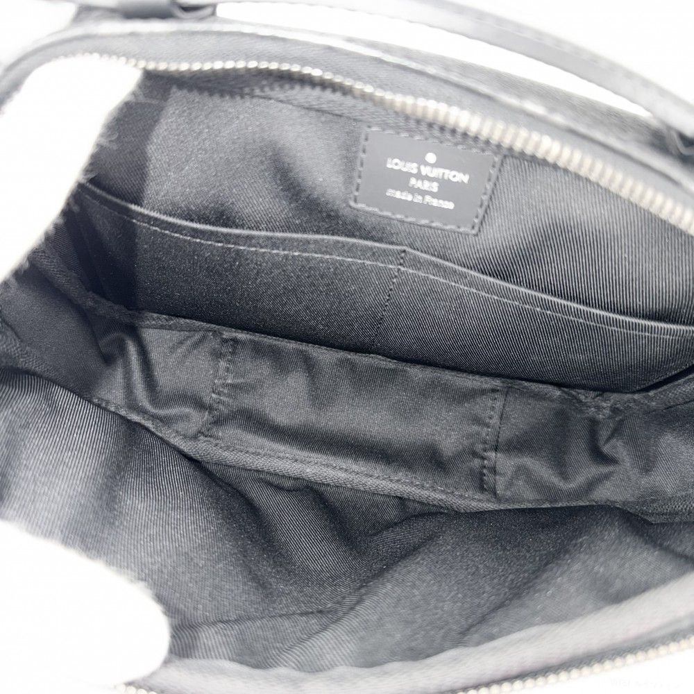 Louis Vuitton Belt Bag Monogram Eclipse Waist Pouch Black Silver — view 4