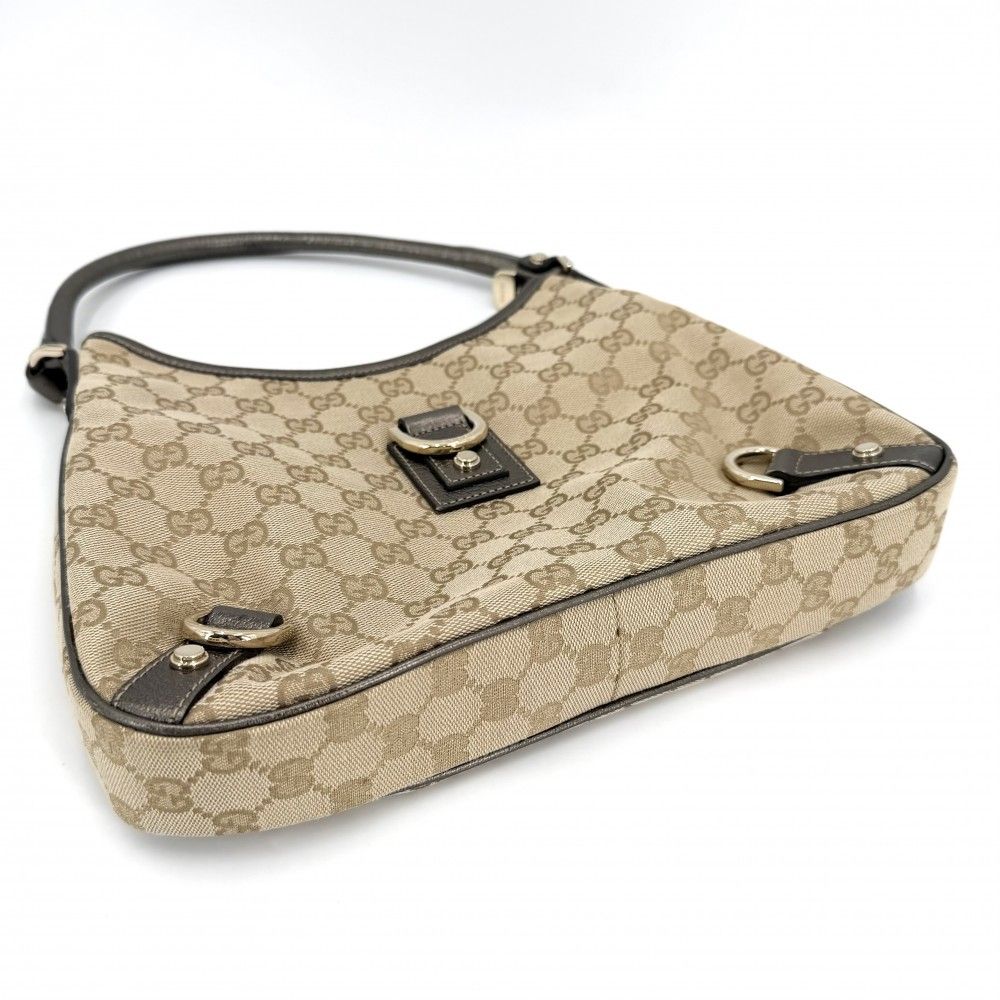 Gucci Handbag Abbey One Shoulder GG Canvas Beige Gold — view 3