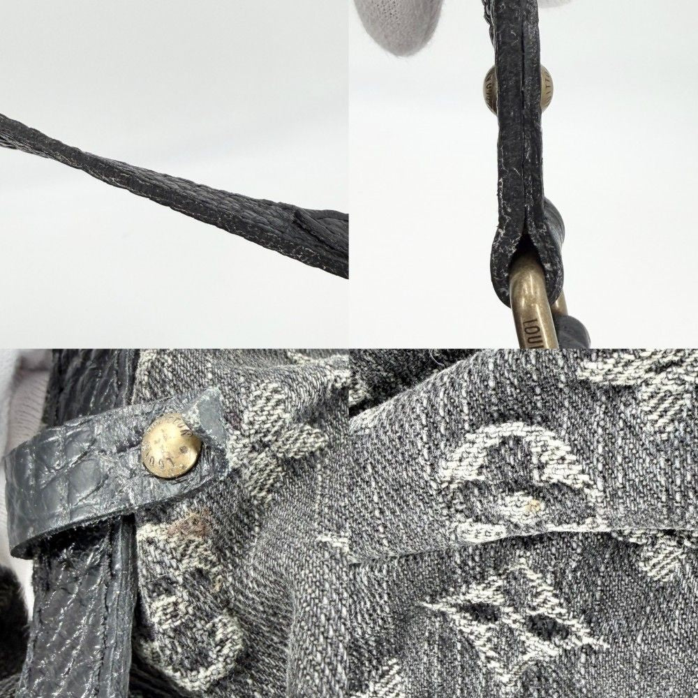 Louis Vuitton Shoulder Bag XS Bag Monogram Denim Black Gold — view 7