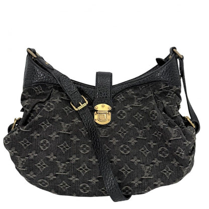 Louis Vuitton Shoulder Bag XS Bag Monogram Denim Black Gold