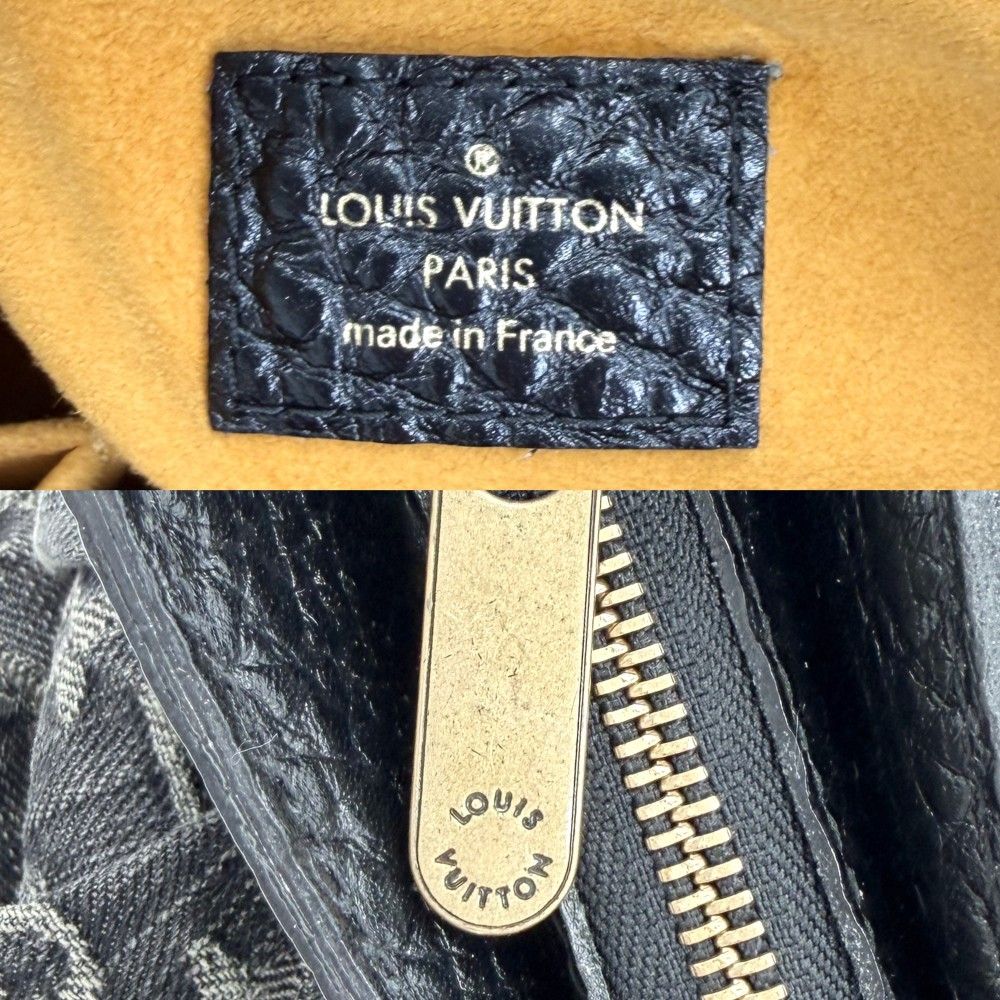 Louis Vuitton Shoulder Bag XS Bag Monogram Denim Black Gold — view 5