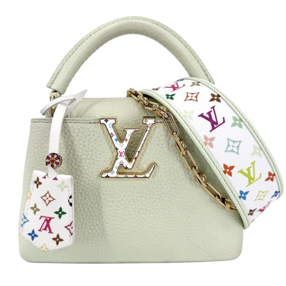 Louis Vuitton 2-Way Takashi Murakami Capucines Mini Shoulder Bag Crossbody LV