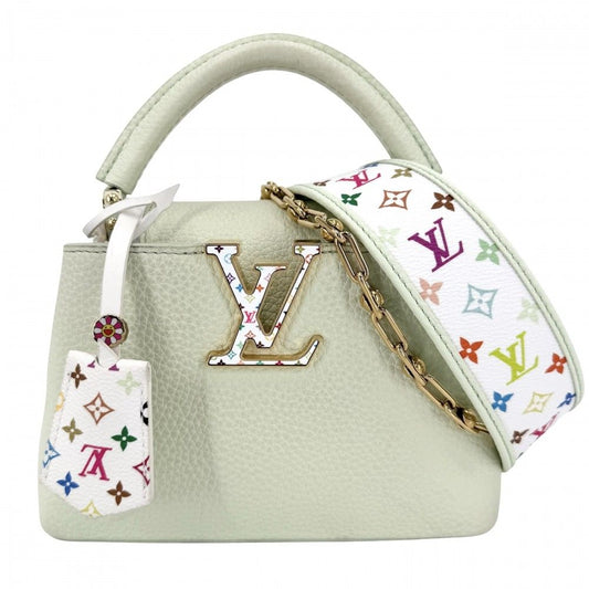 Louis Vuitton 2-Way Takashi Murakami Capucines Mini Shoulder Bag Crossbody LV
