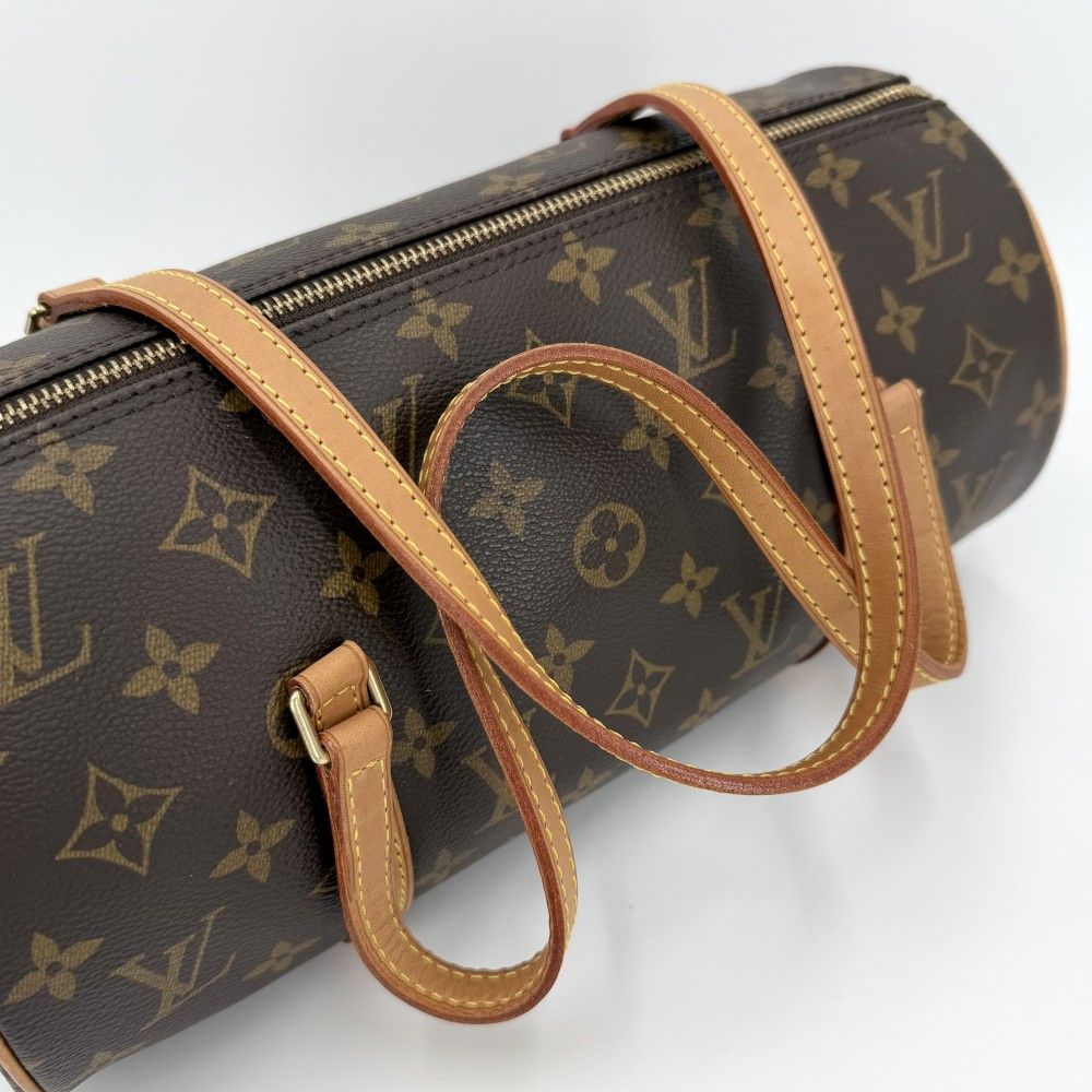 Louis Vuitton Papillon 30 Shoulder Bag GM Monogram Canvas Brown Gold — view 8