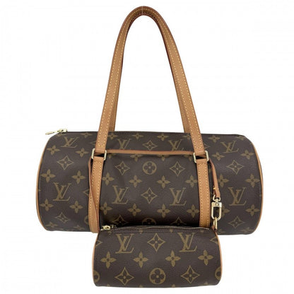 Louis Vuitton Papillon 30 Shoulder Bag GM Monogram Canvas Brown Gold