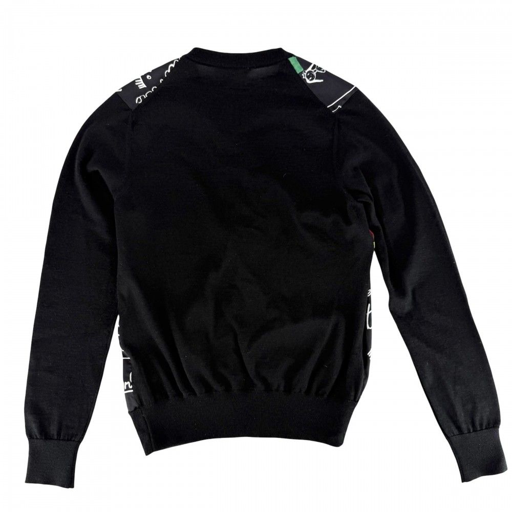 Dolce & Gabbana Cardigan Top & 38 Black Multicolor Cashmere Silk Spring Autumn — view 2