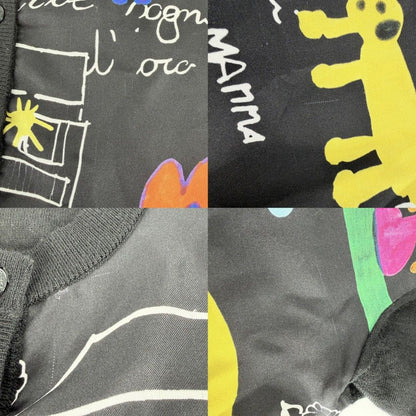 Dolce & Gabbana Cardigan Top & 38 Black Multicolor Cashmere Silk Spring Autumn — view 6