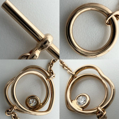 Hermes Bracelet Heart Vertiges Cool 18k PG Gold Diamond — view 6