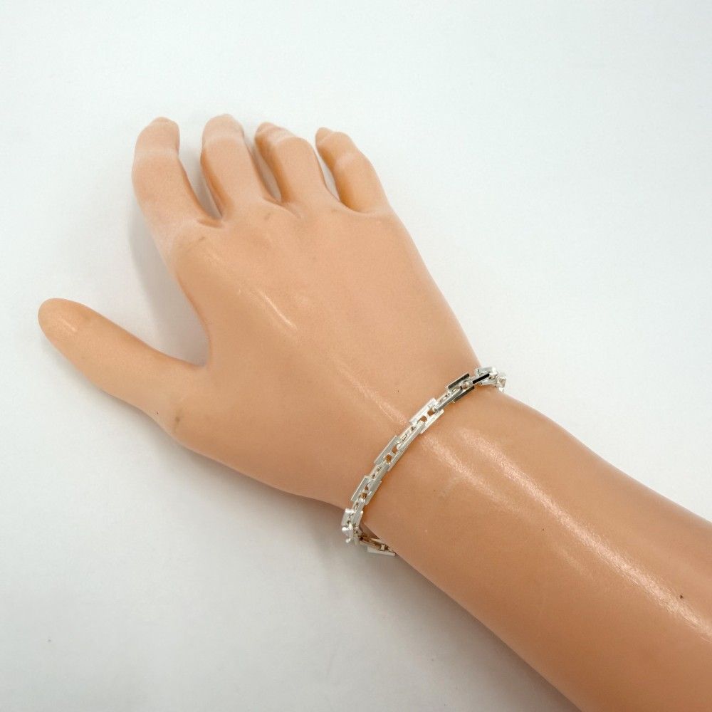Hermes Bracelet Cles 19 Vintage MM 925 Sterling Silver — view 2