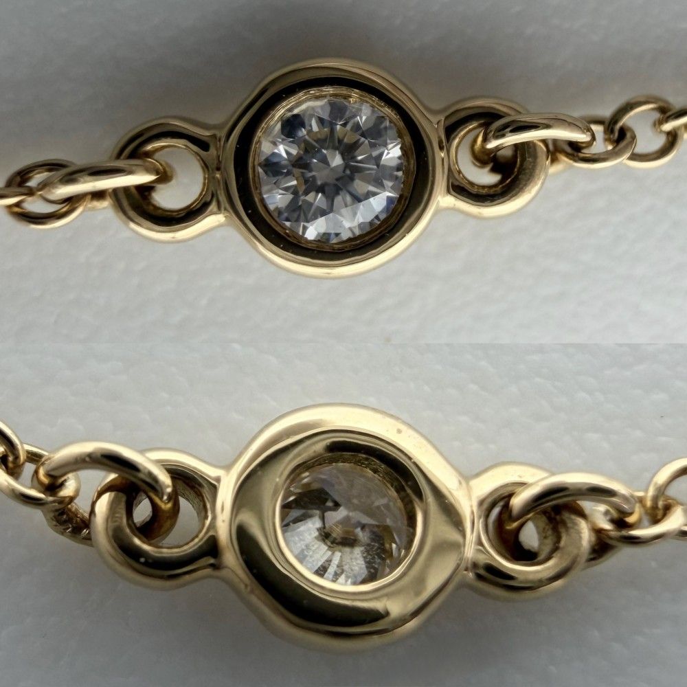 Tiffany & Co Bracelet by the Yard Diamond Elsa Peretti Single 18k YG Gold — view 4
