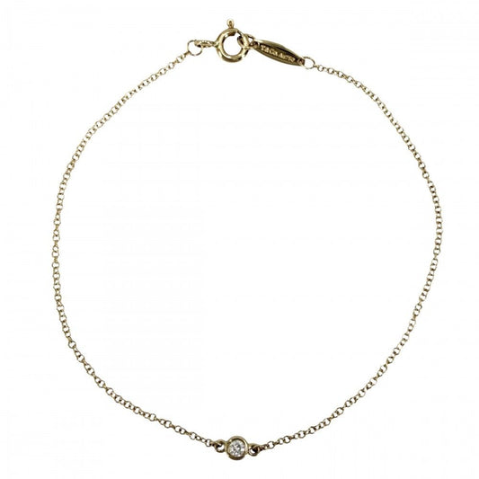 Tiffany & Co Bracelet by the Yard Diamond Elsa Peretti Single 18k YG Gold