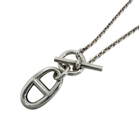 Hermes Necklace Chaine D'ancre Amulet Pendant 925 Sterling Silver