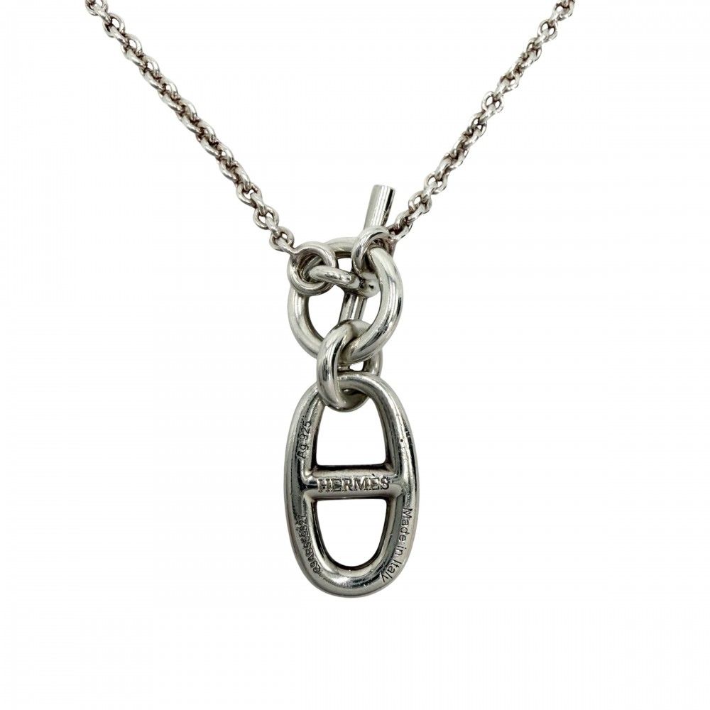 Hermes Necklace Chaine D'ancre Amulet Pendant 925 Sterling Silver — view 2