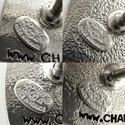 Chanel Brooch CC Logo National Flag Vintage Heart White Blue 3.7 — view 4