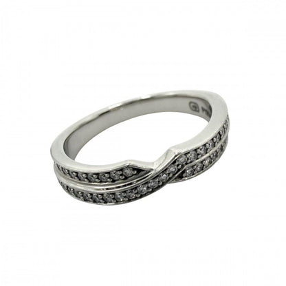 Harry Winston Ring Tryst Two Row Band Diamond