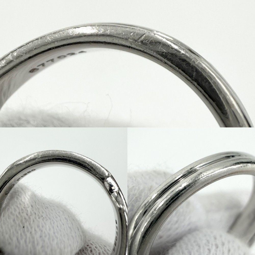 Harry Winston Ring Tryst Two Row Band Diamond — view 4