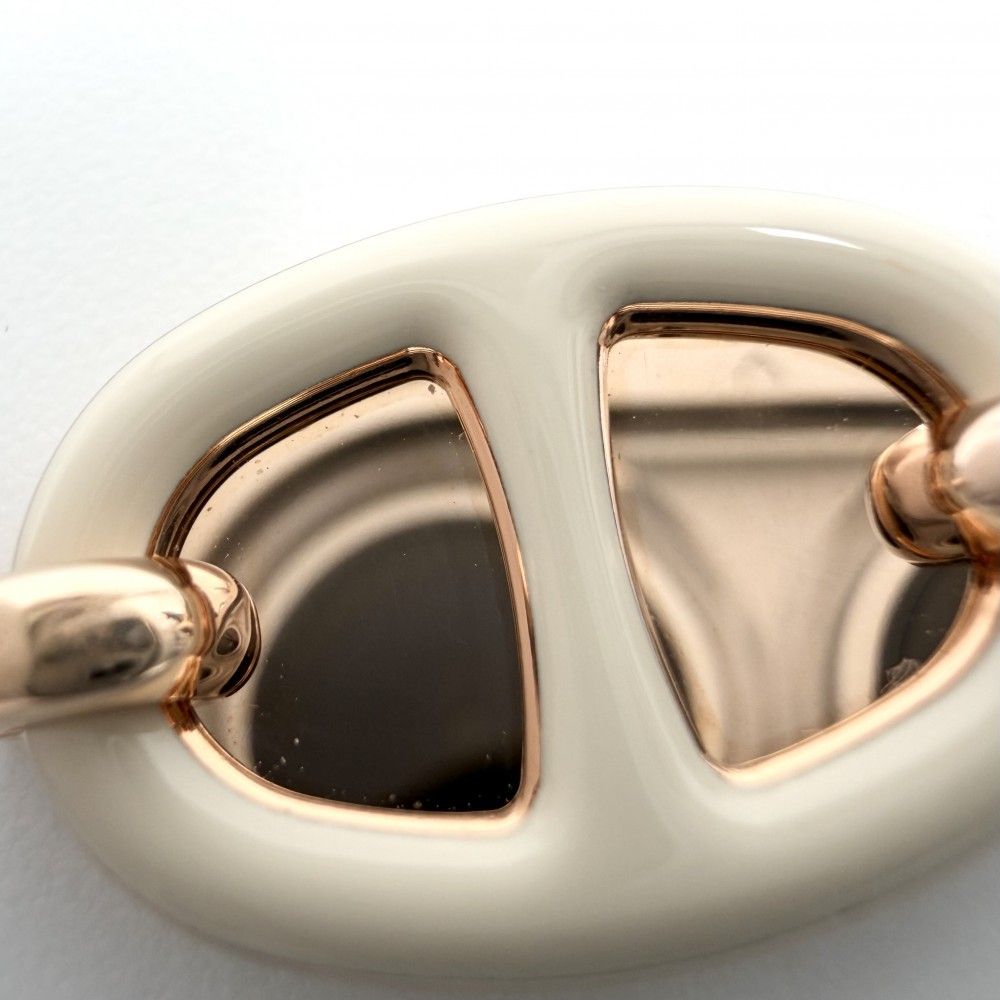 Hermes Necklace Mini Star Maillon PM Chaine D'ancre Pendant Gold White — view 6