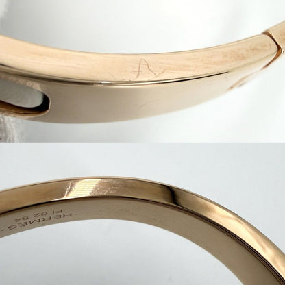 Hermes Bangle Mini Click Chaine D'ancre Bracelet Ivory Golden Rose — view 6