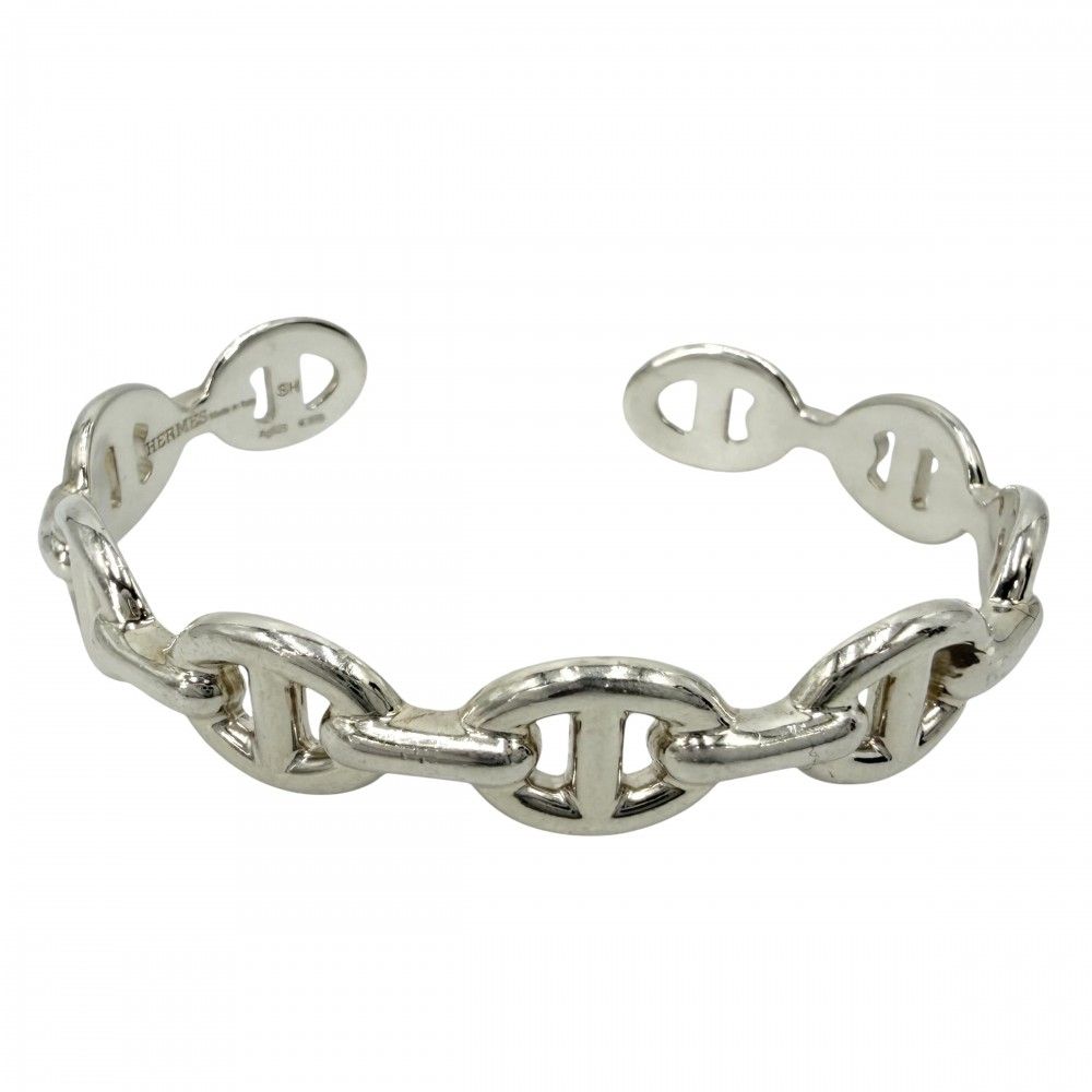 Hermes Bracelet Chaine D'ancre Small Items Bangle 925 Sterling Silver