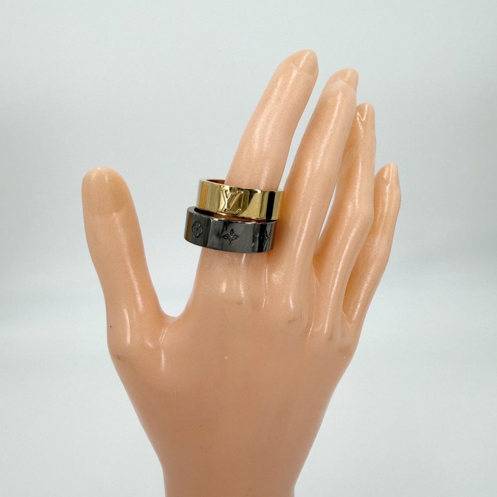 Louis Vuitton Ring LV Instinct Set L Gold Silver — view 2