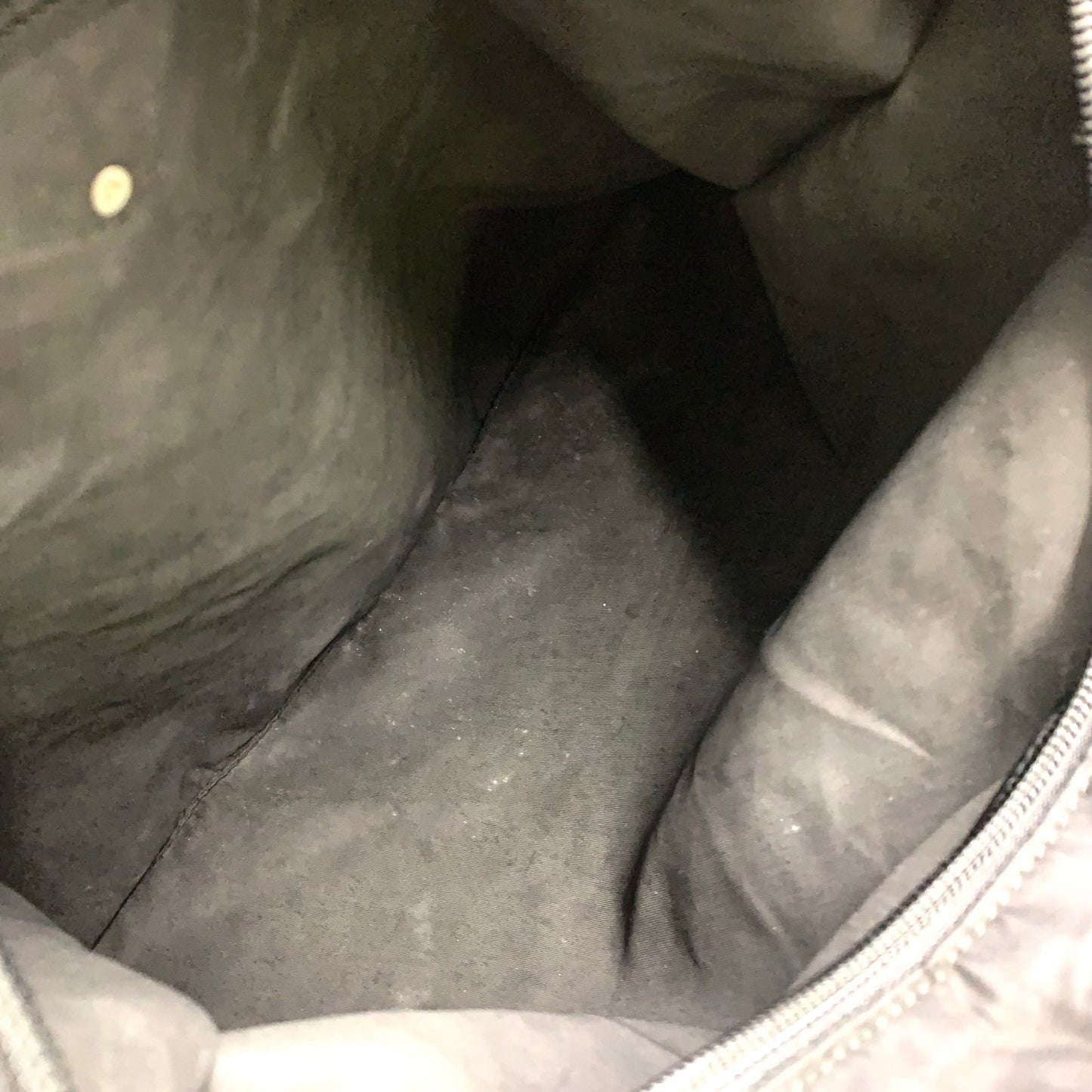 Prada New Nylon Black Shoulder Bag Silver — view 3