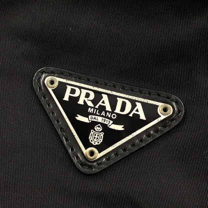 Prada New Nylon Black Shoulder Bag Silver — view 5