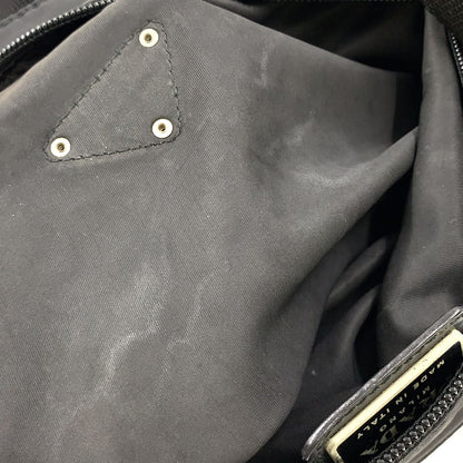 Prada New Nylon Black Shoulder Bag Silver — view 6