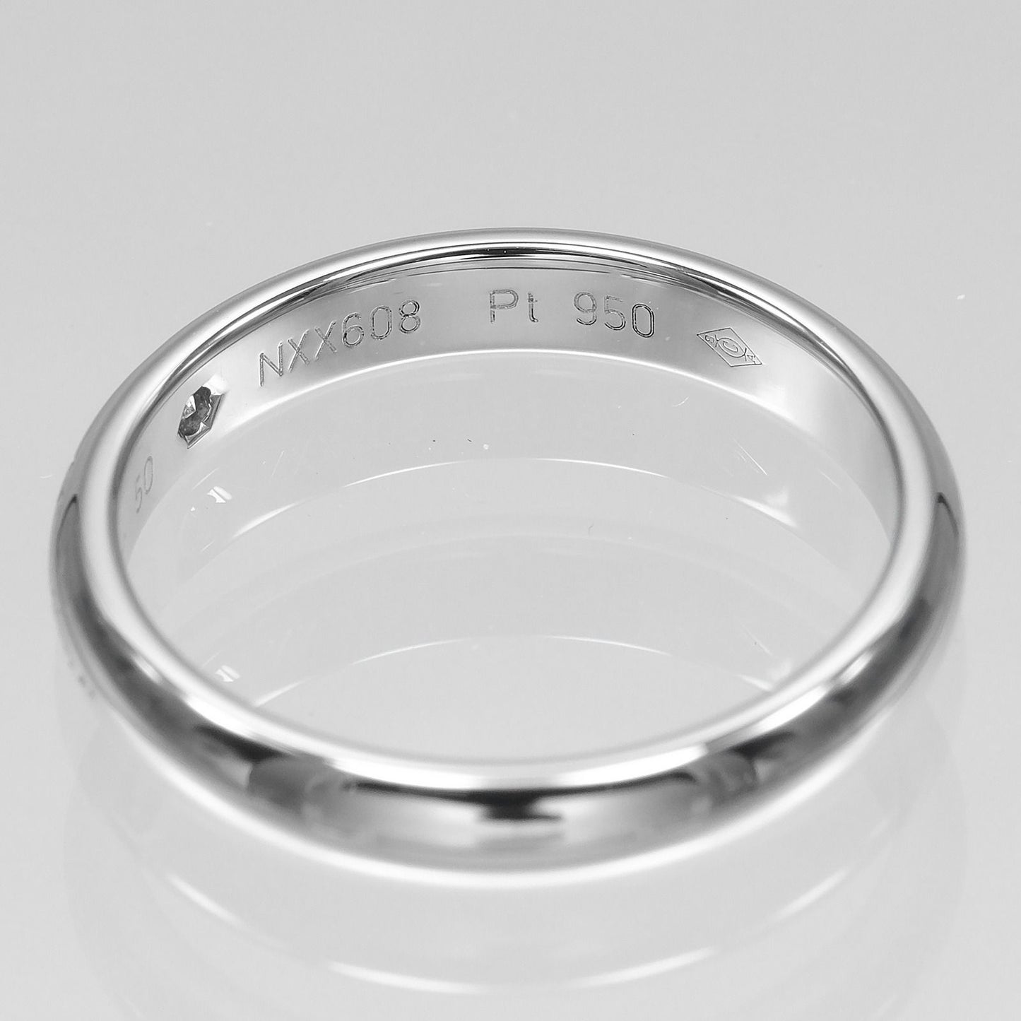 Cartier C de Cartier Platinum Diamond Ring — view 5