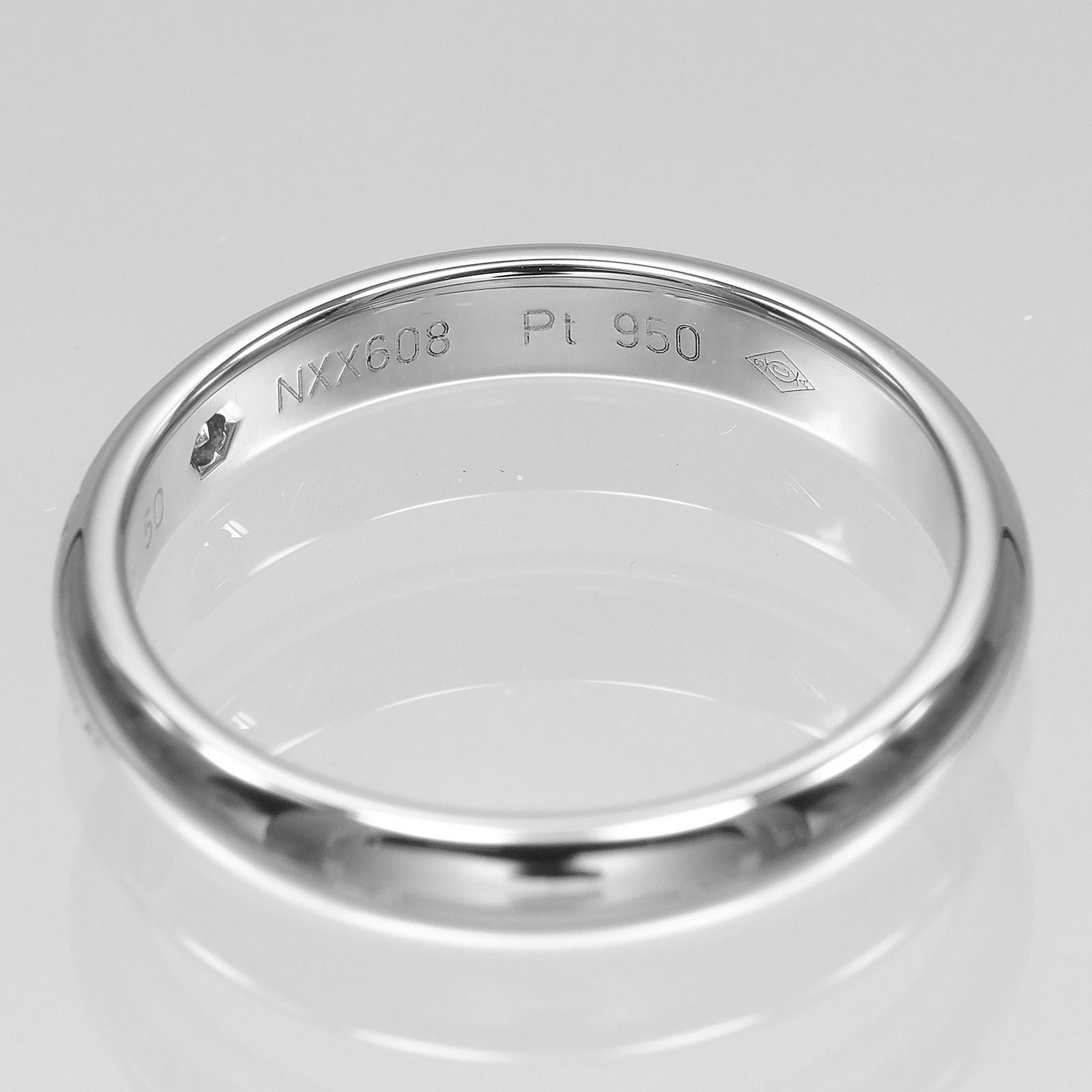 Cartier C de Cartier Platinum Diamond Ring — view 5