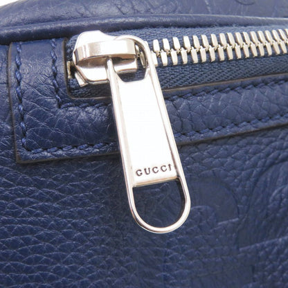 Gucci GG Leather Blue Belt Bag — view 8