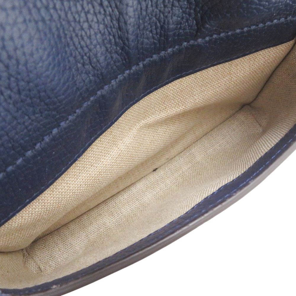 Gucci GG Leather Blue Belt Bag — view 7