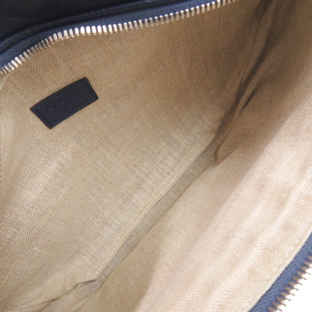 Gucci GG Leather Blue Belt Bag — view 6