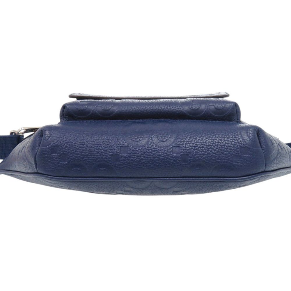 Gucci GG Leather Blue Belt Bag — view 3