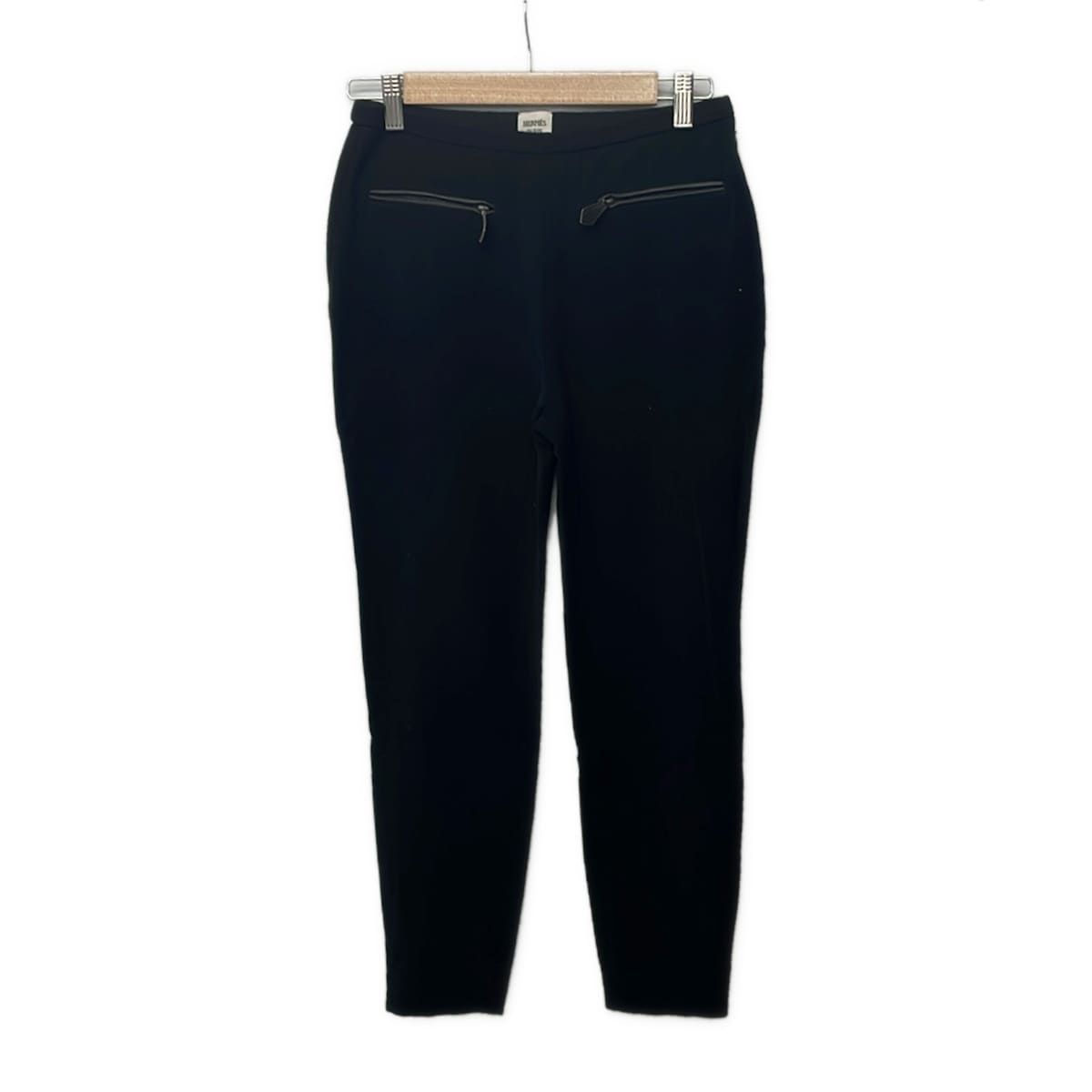 Hermes Pants 38 M Black Full Length