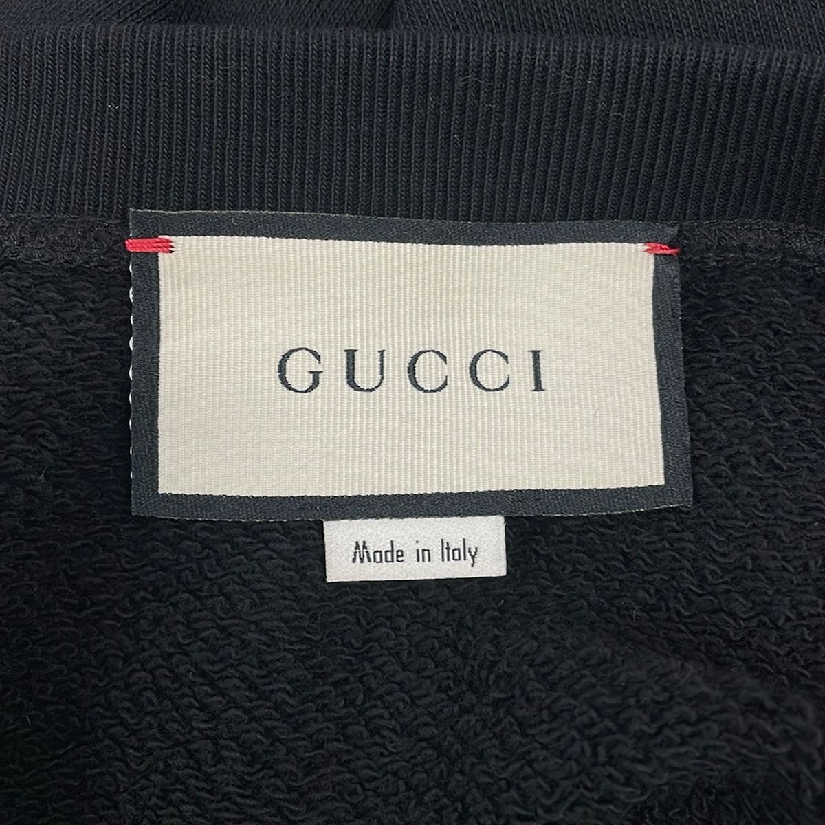 Gucci Sweatshirt M Black Ivory Multi Long Sleeve Embroidery Sherry — view 3
