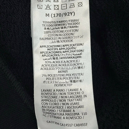 Gucci Sweatshirt M Black Ivory Multi Long Sleeve Embroidery Sherry — view 4