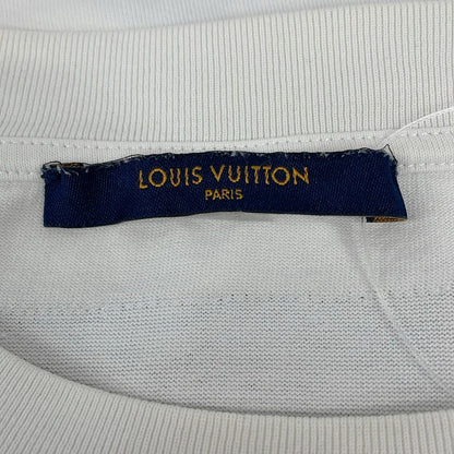 Louis Vuitton Short Sleeve T-Shirt XS White Blue Multi Crew Neck Virgil Abloh — view 3