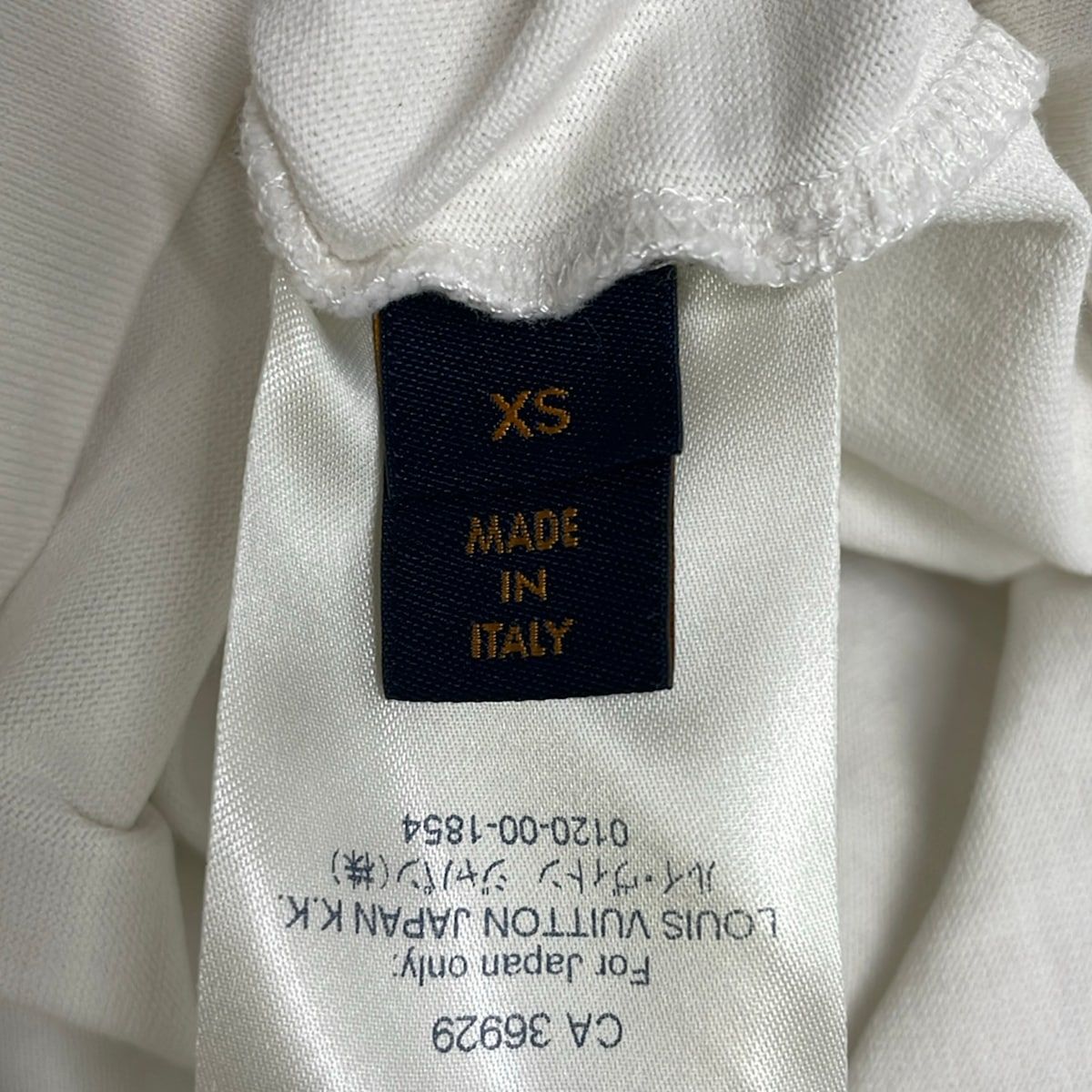 Louis Vuitton Short Sleeve T-Shirt XS White Blue Multi Crew Neck Virgil Abloh — view 5