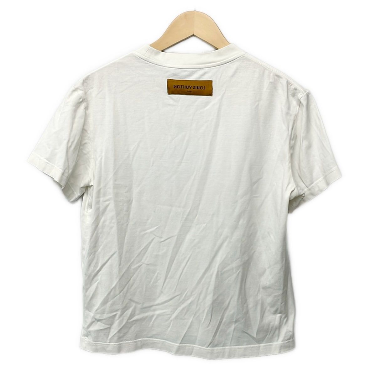 Louis Vuitton Short Sleeve T-Shirt XS White Blue Multi Crew Neck Virgil Abloh — view 2