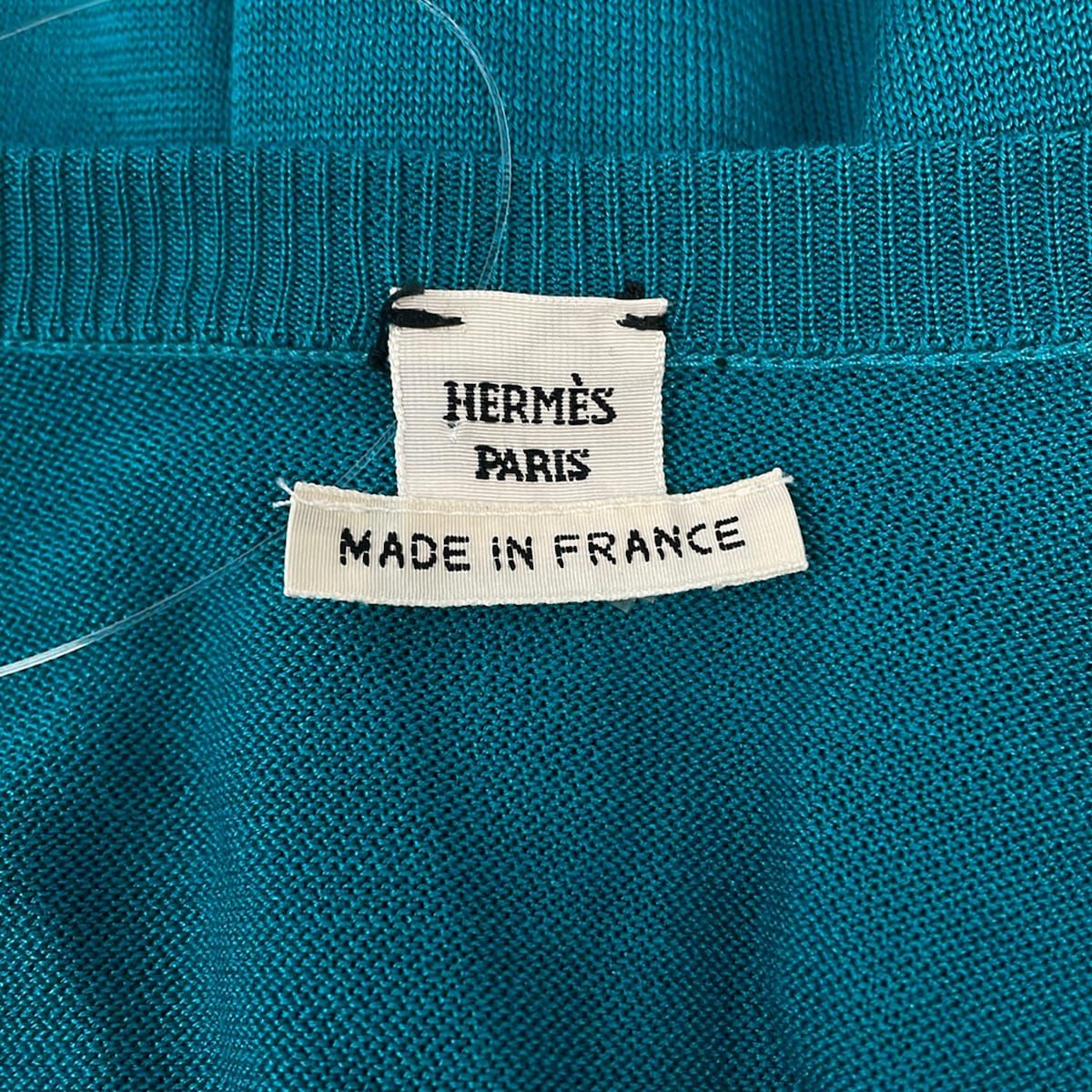 Hermes Cardigan 36 S Blue Green White Multi Long Sleeve Constellation — view 3