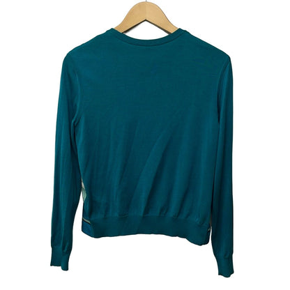 Hermes Cardigan 36 S Blue Green White Multi Long Sleeve Constellation — view 2